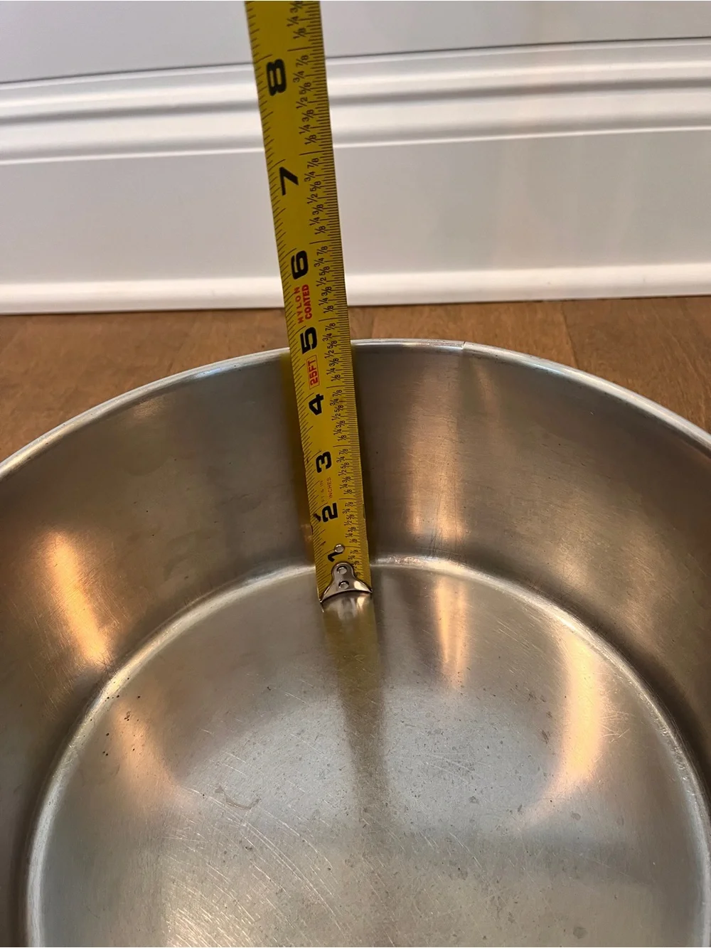 Vintage Revere Ware 4.5 Quart Stainless Steel Copper Bottom Pot W/Lid: 96c